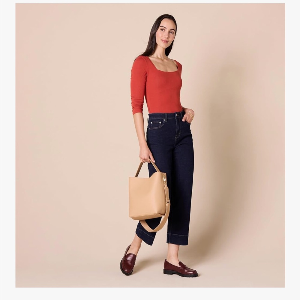 Amazon Essentials Beige Satchel Bag